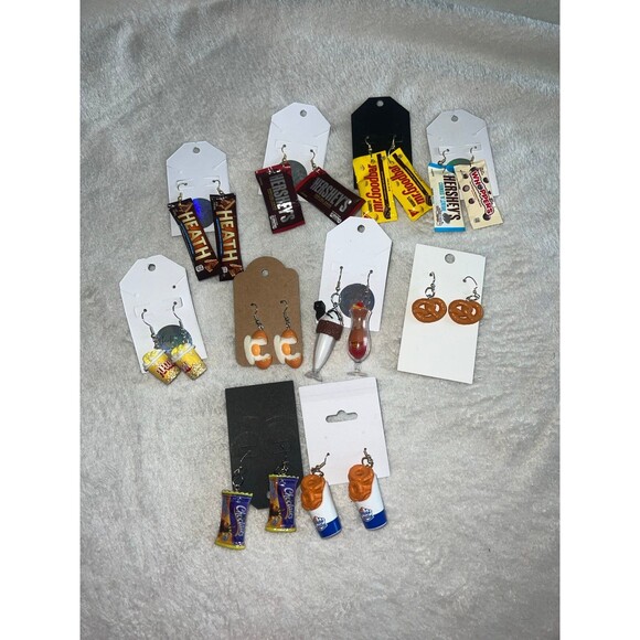 10 new, food related earrings - Picture 1 of 3
